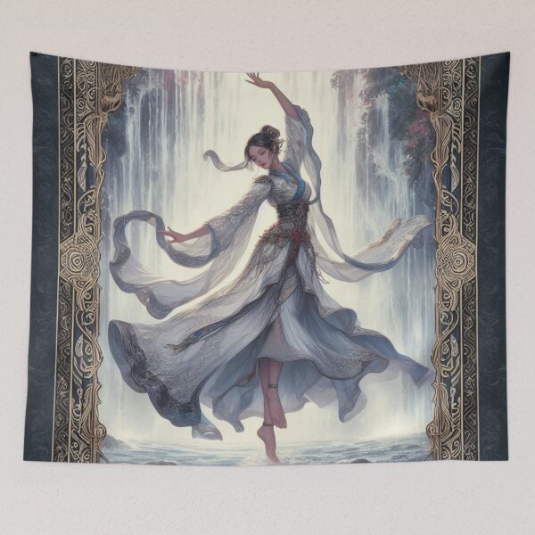 Item preview, Beautiful woman dancing in nature (silvergoldvisionary) designed and sold by SGVisionary.