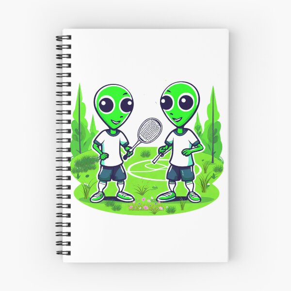 Item preview, Aliens also like to play badminton. designed and sold by Zofia Sosnecka.