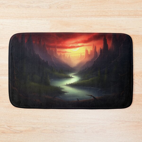 Item preview, Dark Fantasy Landscape - Red Sunset designed and sold by Fantasy Masterpiece.