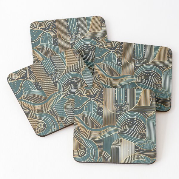 Item preview, Aesthetic Rustic Waves Pattern designed and sold by AIExpressive.