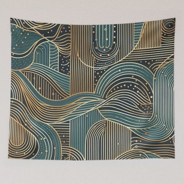 Item preview, Aesthetic Rustic Waves Pattern designed and sold by AIExpressive.