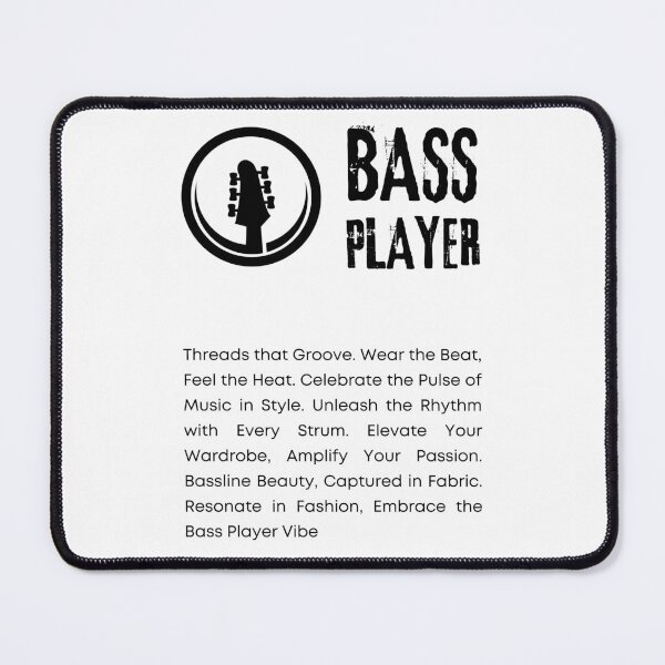 Item preview, bass player bassist quotes designed and sold by TrendMosaic.