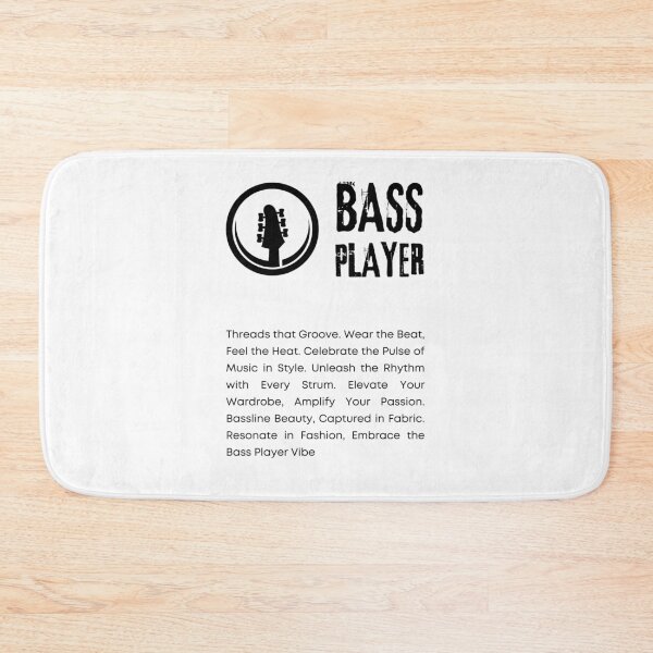 Item preview, bass player bassist quotes designed and sold by TrendMosaic.