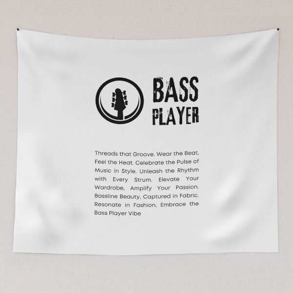 Item preview, bass player bassist quotes designed and sold by TrendMosaic.