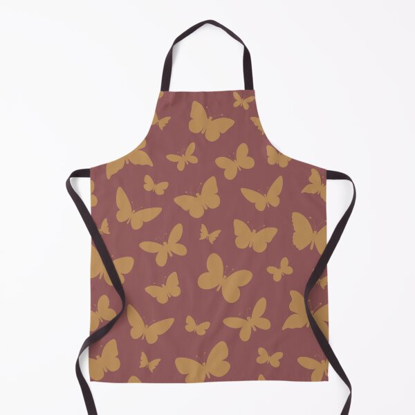 Item preview, Yellow butterfly brown background designed and sold by Mini-Anni.