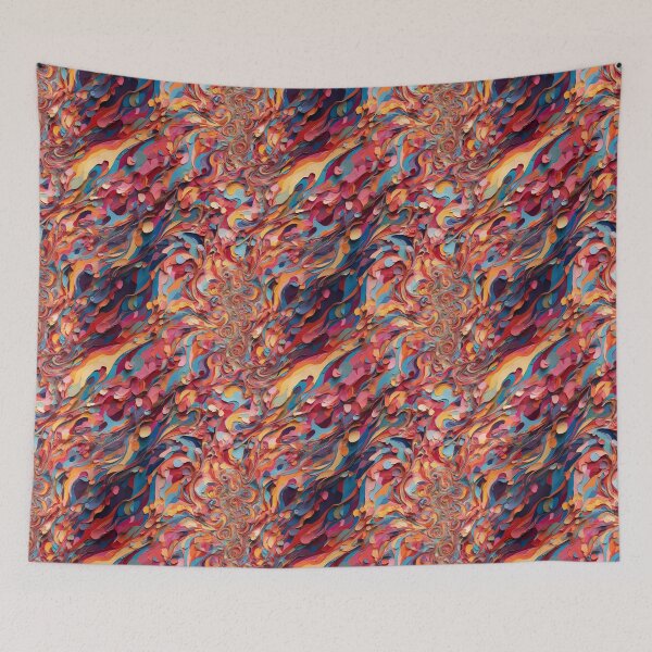 Item preview, Chromatic Symphony: A Mesmerizing Psychedelic Tapestry designed and sold by krugerable.