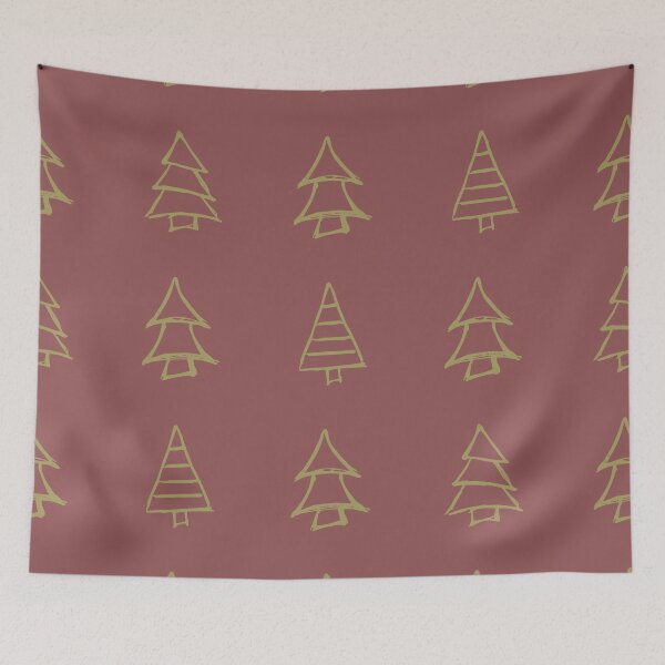 Item preview, Various types of trees brown background designed and sold by Mini-Anni.