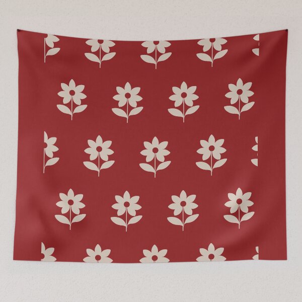 Item preview, red flower art designed and sold by Cool Stuff.