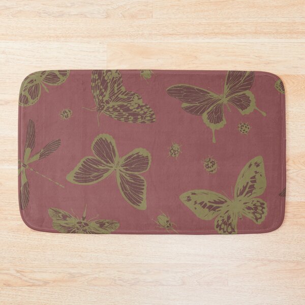 Item preview, Light green butterfly brown background designed and sold by Mini-Anni.