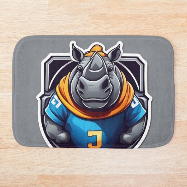 Item preview, rhino footballer designed and sold by Eandbeyond.
