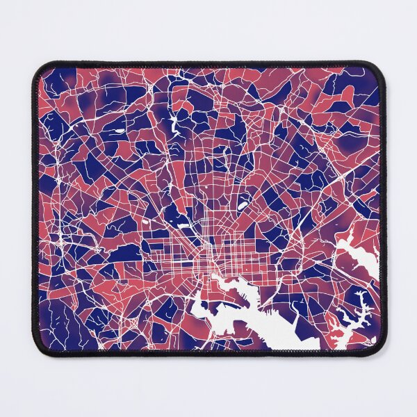 Item preview, Baltimore Maryland City Map - Red-Blue Duotone designed and sold by StylishStacks.
