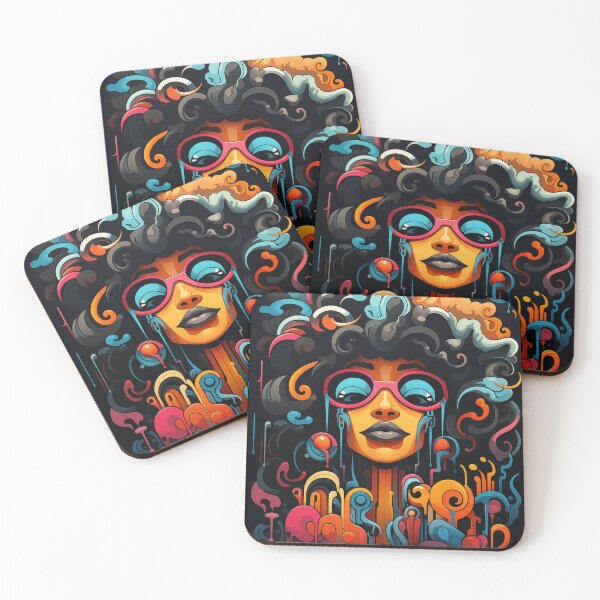 Item preview, A funky retro-inspired characters. designed and sold by cozycrafts3.