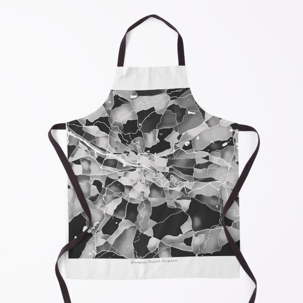 Item preview, Glasgow UK City Map - Black and White Monochrome designed and sold by StylishStacks.