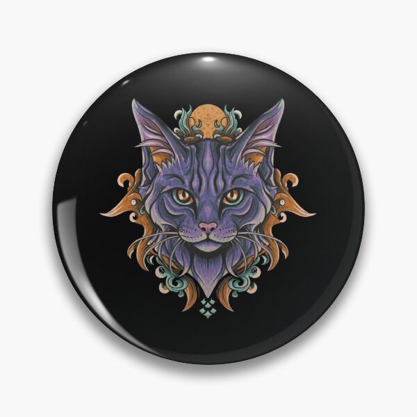 Item preview, Gothic Halloween Cat Tattoo designed and sold by Goku Creations.