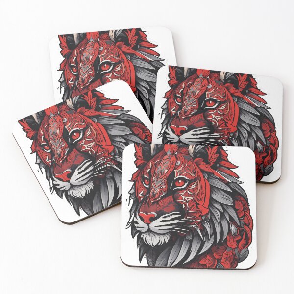 Item preview, RED AND BLACK TIGER designed and sold by BANKJOB ⭐⭐⭐⭐⭐.