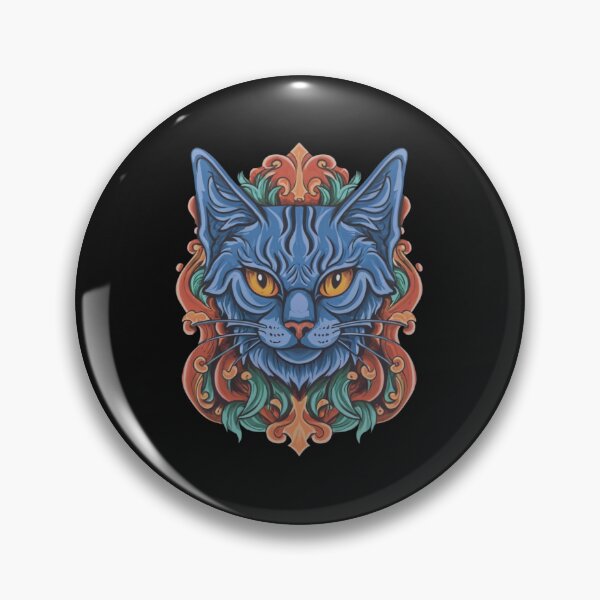 Item preview, Gothic Halloween Cat Tattoo designed and sold by Goku Creations.