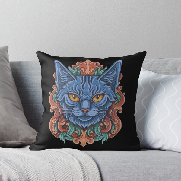 Item preview, Gothic Halloween Cat Tattoo designed and sold by Goku Creations.