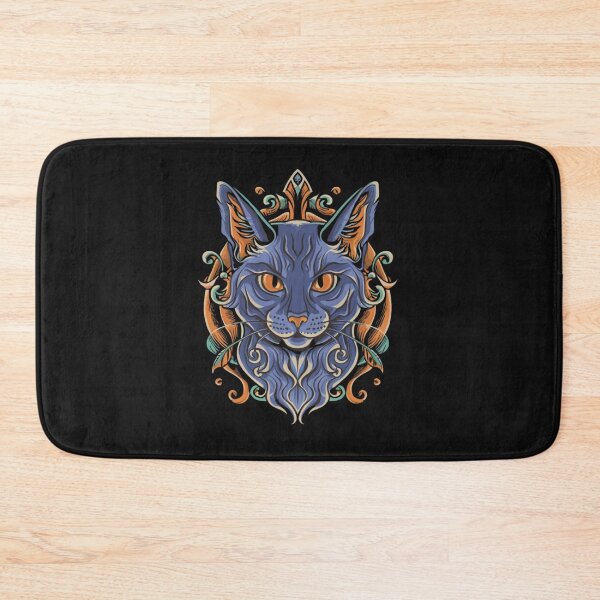 Item preview, Gothic Halloween Cat Tattoo designed and sold by Goku Creations.