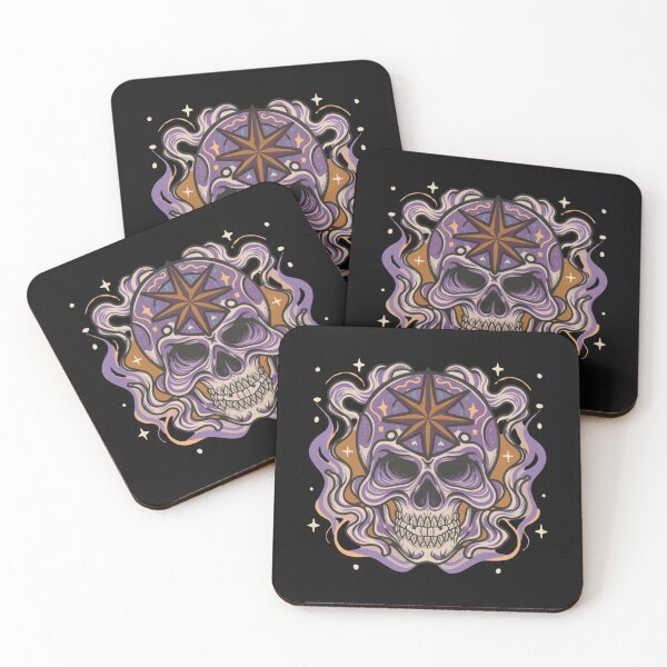 Item preview, Halloween skull and star head Tattoo designed and sold by Goku Creations.