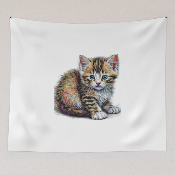 Item preview, There's a kitten looking at me. designed and sold by Vibes-vintage.