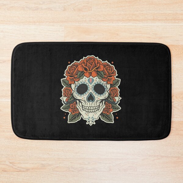 Item preview, American Traditional Death and Rebirth Skull Motif designed and sold by Goku Creations.