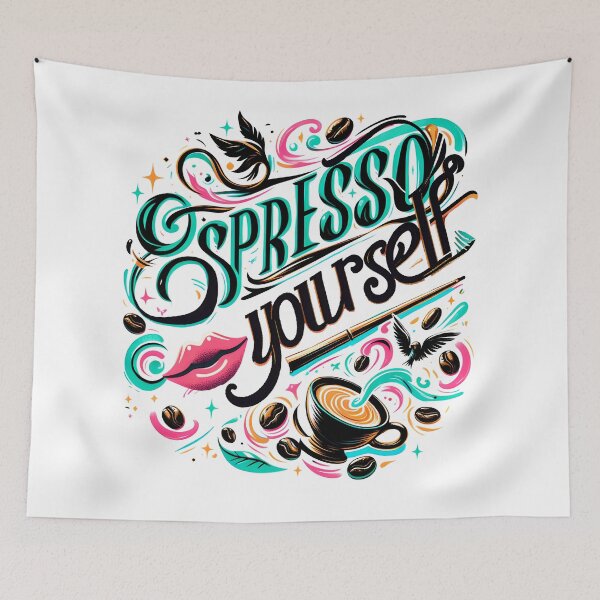 Item preview, Espresso yourself, typography designed and sold by maxmaj.