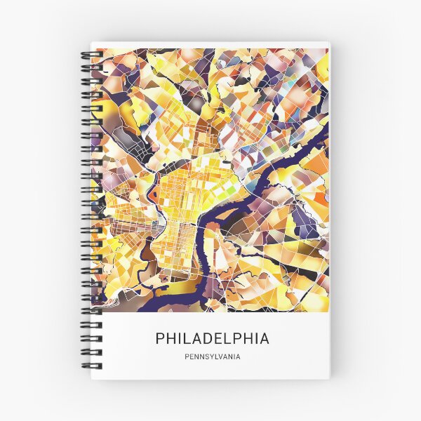 Item preview, Philadelphia Pennsylvania Named City Map - Golden Yellow designed and sold by StylishStacks.