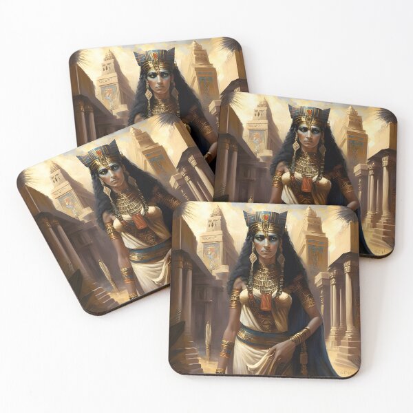 Item preview, Pharaoh's Queen in front of the Temple :from EgyApe Artists designed and sold by egyape ⭐⭐⭐⭐⭐.