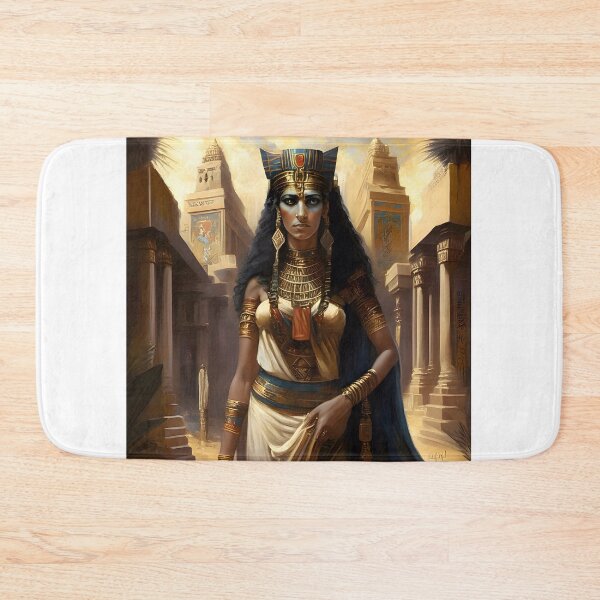 Item preview, Pharaoh's Queen in front of the Temple :from EgyApe Artists designed and sold by egyape ⭐⭐⭐⭐⭐.