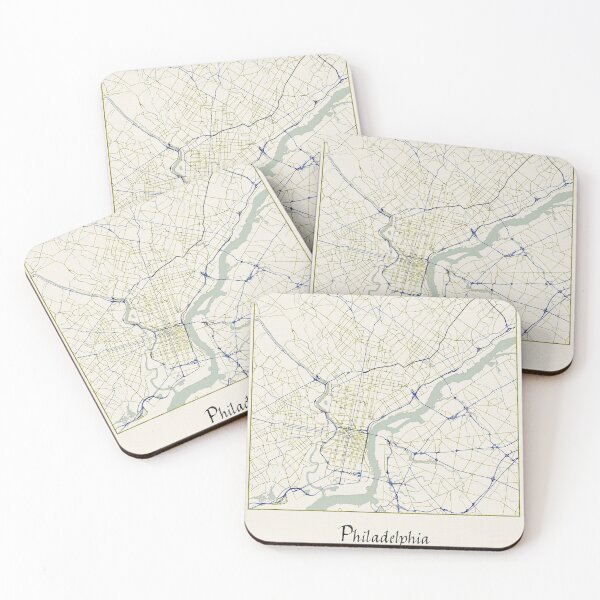 Item preview, Philadelphia Pennsylvania Named City Map - Hand-Drawn designed and sold by StylishStacks.