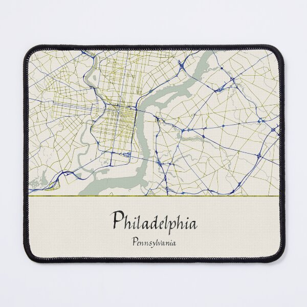 Item preview, Philadelphia Pennsylvania Named City Map - Hand-Drawn designed and sold by StylishStacks.