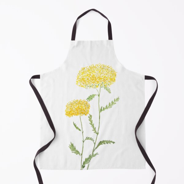 Item preview, 2 yellow yarrow watercolor hand painted designed and sold by ColorandColor.