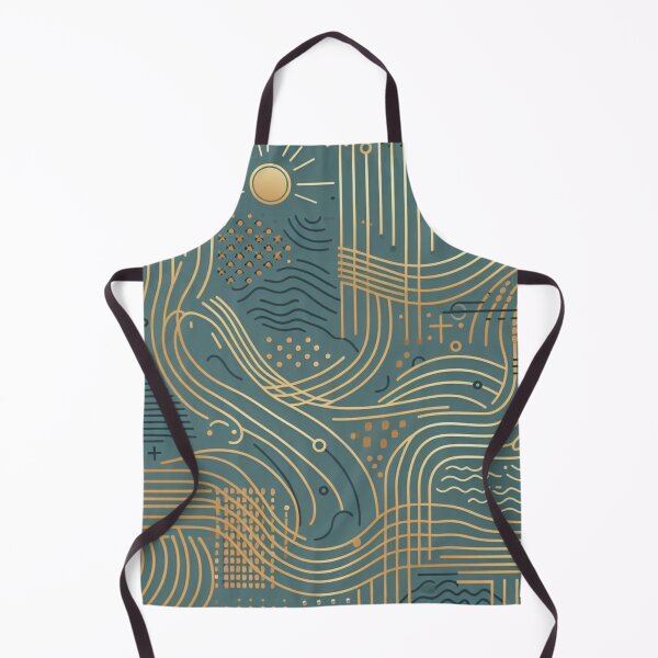 Item preview, Rustic Lines and Waves Pattern designed and sold by AIExpressive.