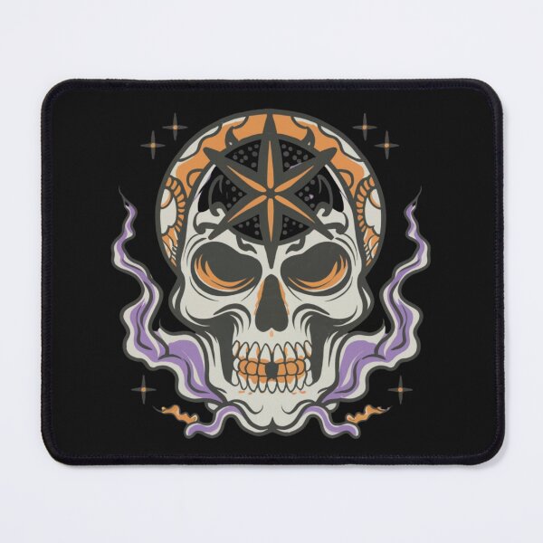 Item preview, Halloween skull and star head Tattoo designed and sold by Goku Creations.