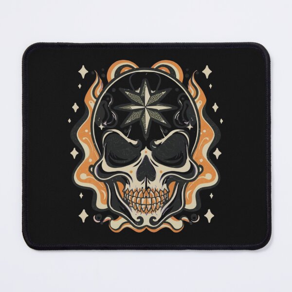 Item preview, Halloween skull and star head Tattoo designed and sold by Goku Creations.