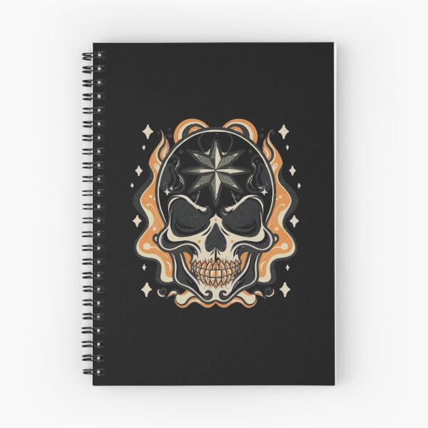 Item preview, Halloween skull and star head Tattoo designed and sold by Goku Creations.