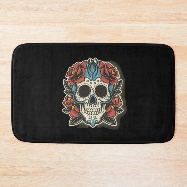 Item preview, American Traditional Death and Rebirth Skull Motif designed and sold by Goku Creations.