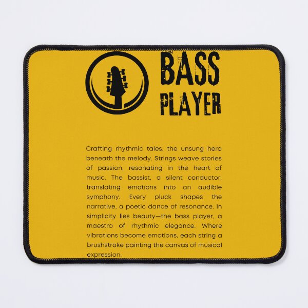 Item preview, bass player bassist quotes designed and sold by TrendMosaic.