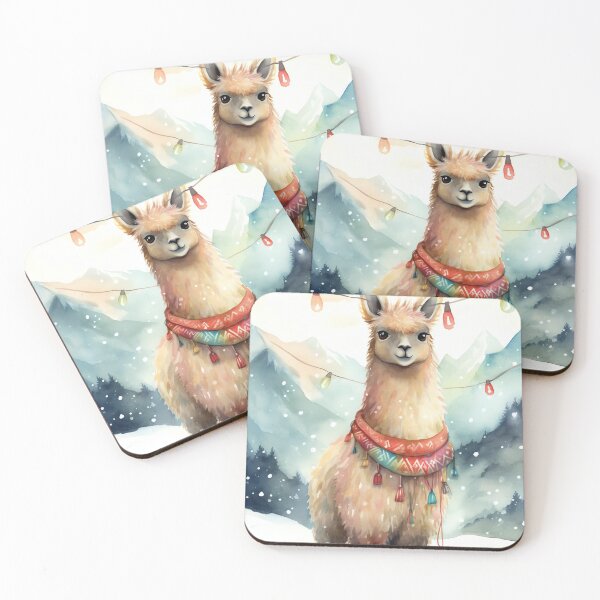 Item preview, Llama Lights Winter Wonderland designed and sold by cute-animals99.