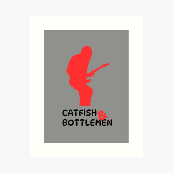 Catfish And The Bottlemen Fallout Vinyl Record Song Lyric Quote Music  Poster Print - Red Heart Print