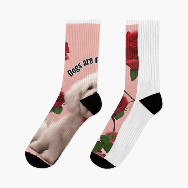 Item preview, Dogs are my Valentine designed and sold by Chic Threads Shop.