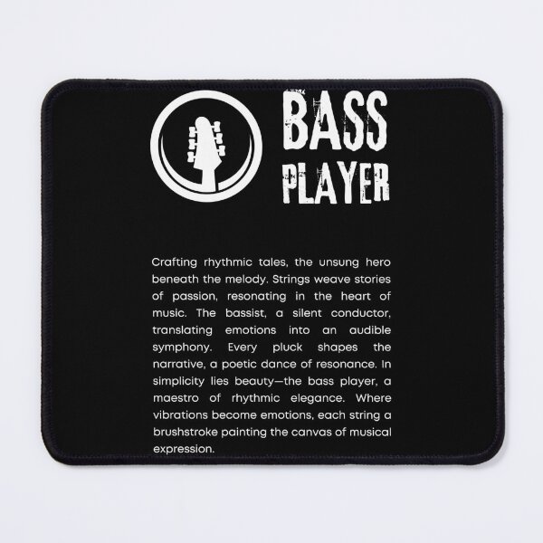 Item preview, bass player bassist quotes designed and sold by TrendMosaic.