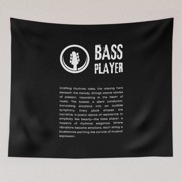 Item preview, bass player bassist quotes designed and sold by TrendMosaic.
