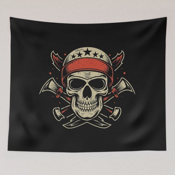 Item preview, American Traditional Death and Glory Skull Tattoo designed and sold by Goku Creations.
