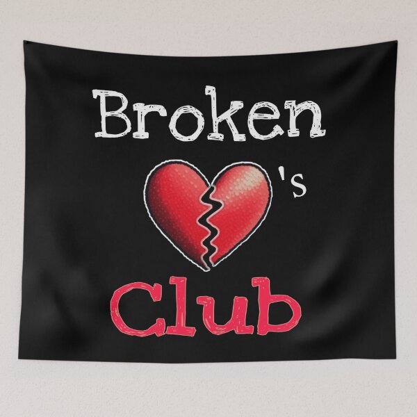 Item preview, Broken hearts club  designed and sold by Roxburylane.
