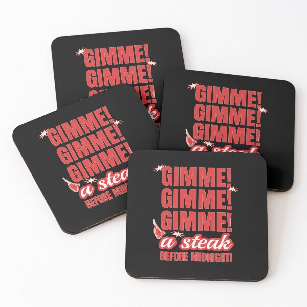 Item preview, Funny Sarcastic Pun for Carnivore Diet and Meat Lover GIMME! GIMME! GIMME! A STEAK BEFORE MIDNIGHT designed and sold by Made by Tamar.