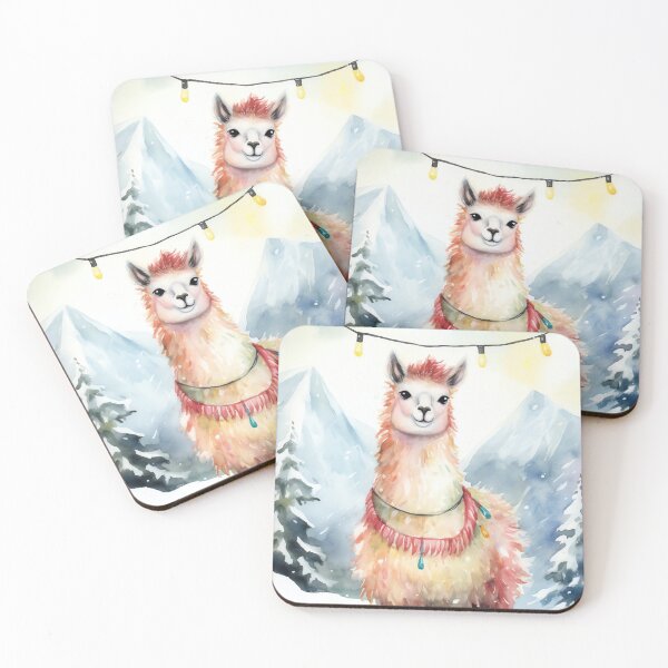 Item preview, Llama Xmas Delight designed and sold by cute-animals99.