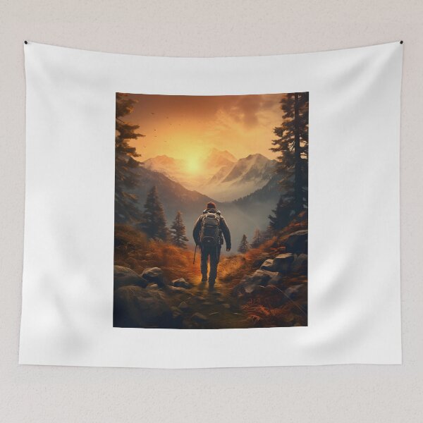 Item preview, Hiking Solitude: A Journey Through the Foggy Forest designed and sold by Shirtastically.