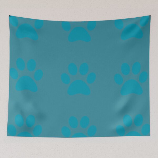 Item preview, Cat's foot, turquoise background designed and sold by Mini-Anni.