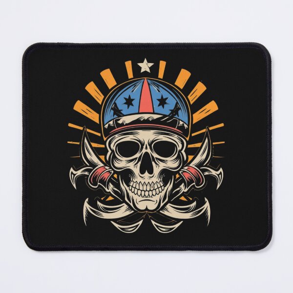 Item preview, American Traditional Death and Glory Skull Tattoo designed and sold by Goku Creations.
